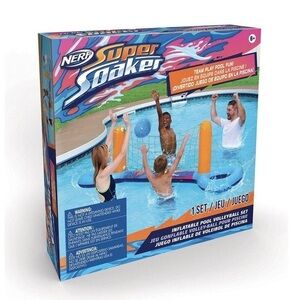 NIB. Nerf Super Soaker Inflatable Volleyball Set